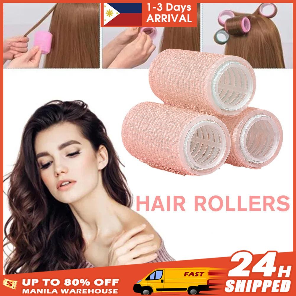SelfGrip Hair Rollers Heatless Hair Curlers Selfadhesive Hook & Loop