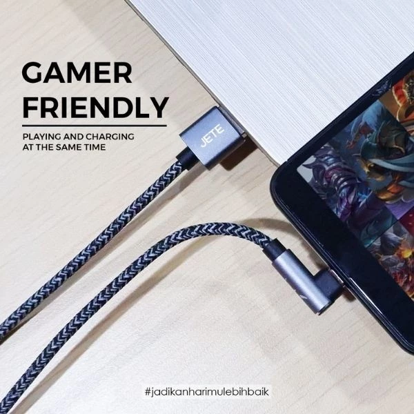 JETE CA1 Kabel Data Micro USB 2.4A Fast Charging - Kabel Data JETE Original Garansi Resmi - Gambar 4