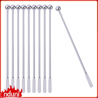 6 Pcs Cocktail Paddle Drink Stirrers, Stainless Steel Coffee