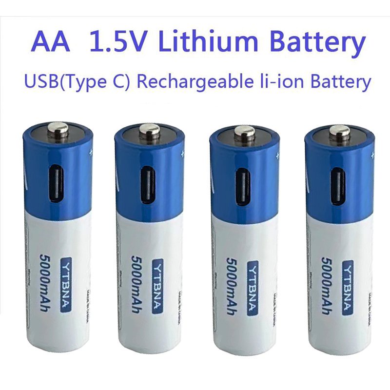 AA Baery 1.5V AA Rechargeable Li-ion Baery With B Cable Li-Polymer Type ...