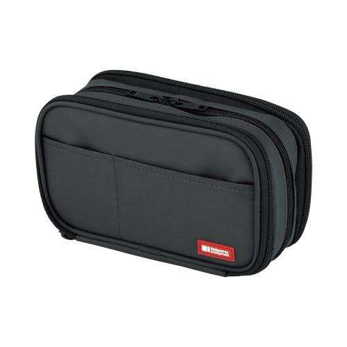 Lihit lab. A755624 Lihit Lab Pen Case Book Type Triple Black Shopee
