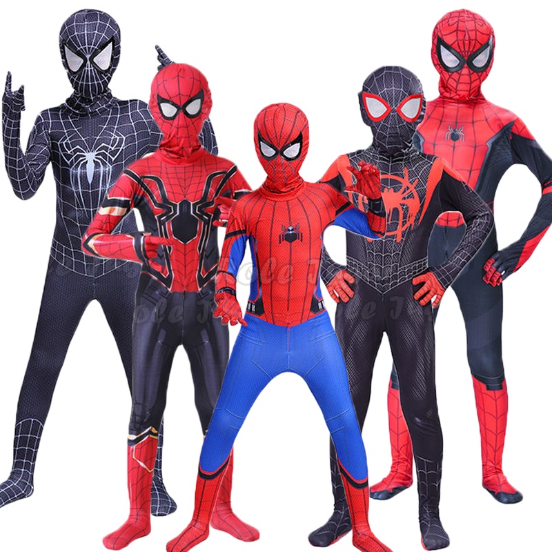 Kids Halloween Spiderboy Man Costume Compatible Superhero Spiderman ...