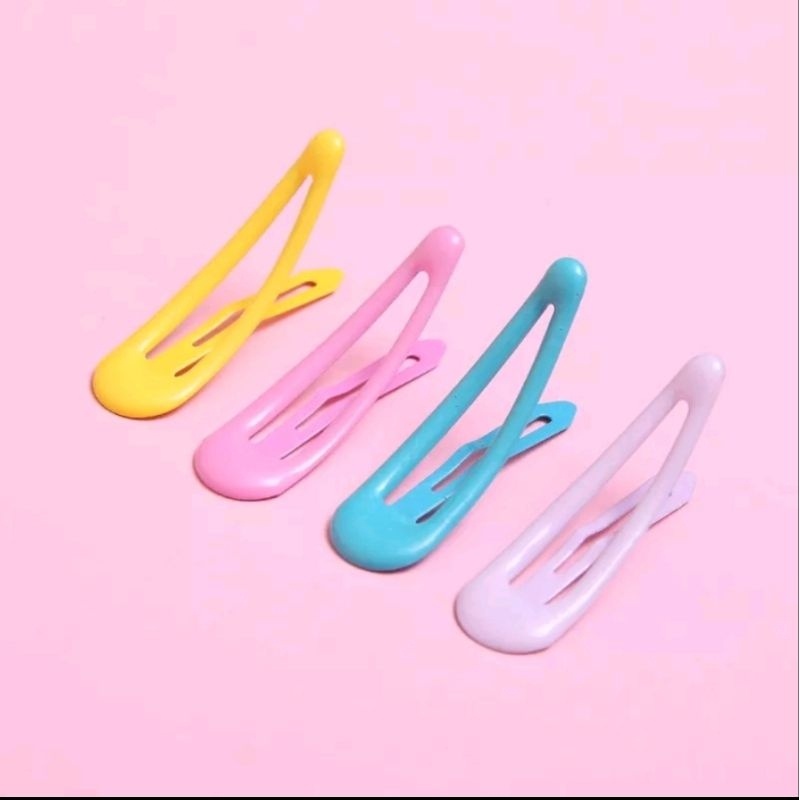1PCS Jepit Rambut Wanita Clip Hair Pin Besi Aksesoris Jepitan Hairpin Klip Model Korea Lucu Warna Warni A083 - Gambar 3