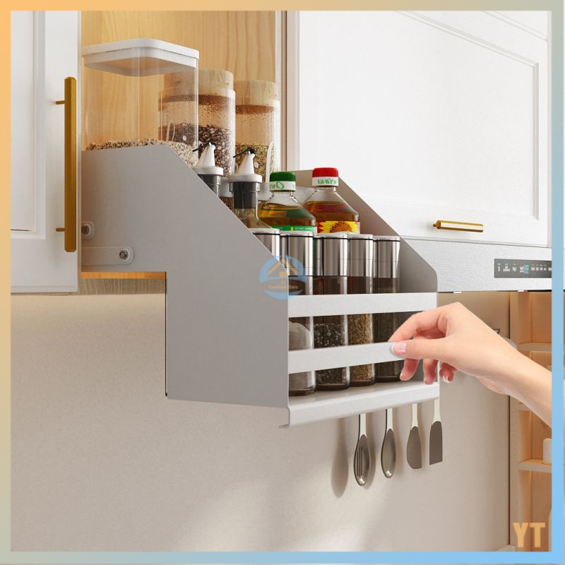 Kitchen cabinet hanging cabinet inside rotating pull-down lift pull-out ...