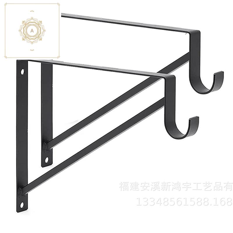 2 Pieces Heavy Duty Clothes Rail Brackets Closet Rod Shelf Bracket