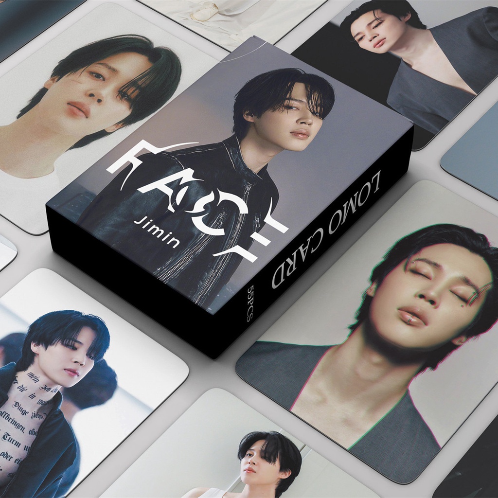 55pcs/box JINMIN FACE 1st SOLO Album BT-S Photocards Like Crazy Lomo ...