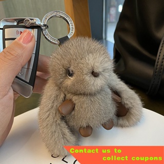 Wholesale Real Rex Rabbit Hair Ball Accessories Bag Pendant Cute Small  Briquettes Doll Plush Doll Fur Car Phone Keychain From m.