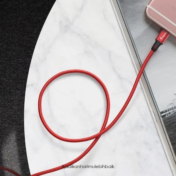 JETE Spark Kabel Data Lightning 2.4A Fast Charging - Kabel Data Iphone - Garansi Resmi - Gambar 4