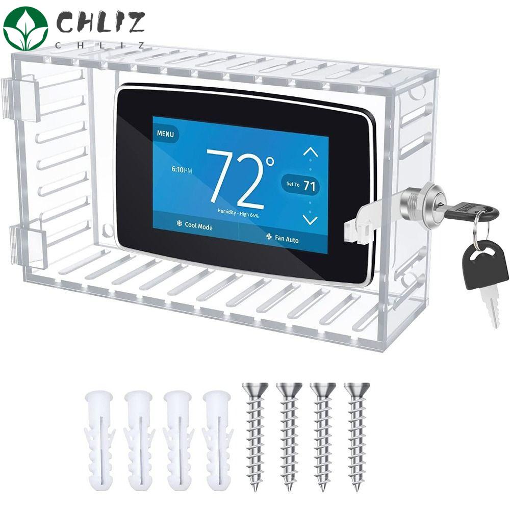 CHLIZ Thermostat Lock Box, Clean Look Thermostat Guard, Durable With