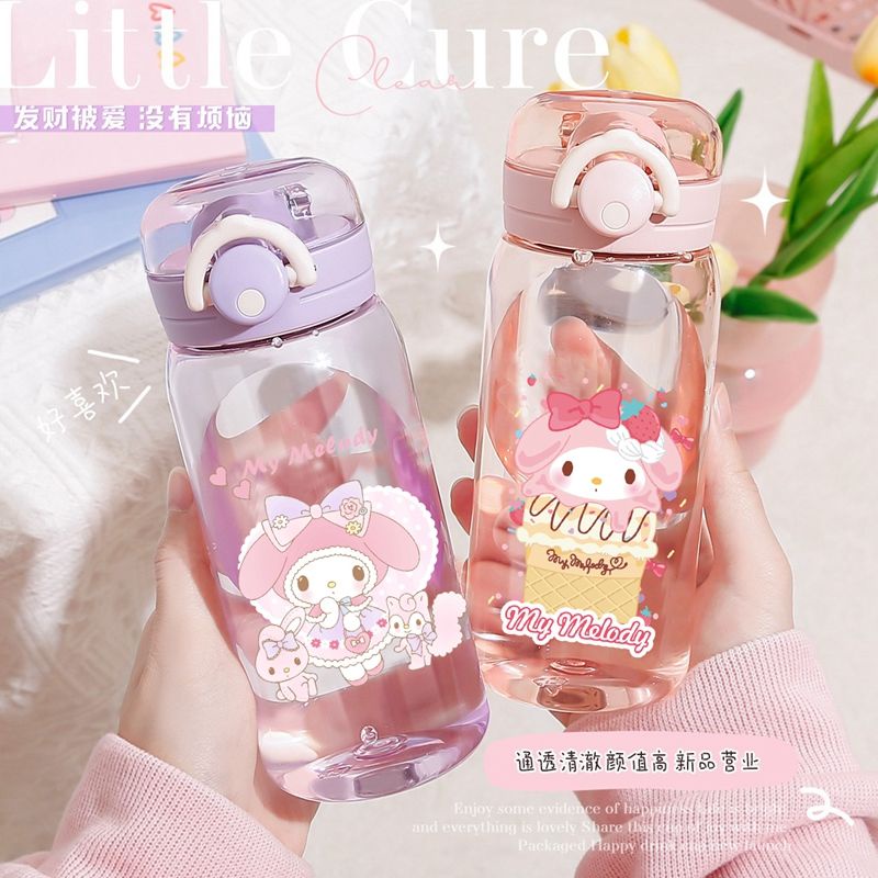 Kids Melody Kuromi Water Cup Baby girl Water Bottle Kuromi Melody Cup ...