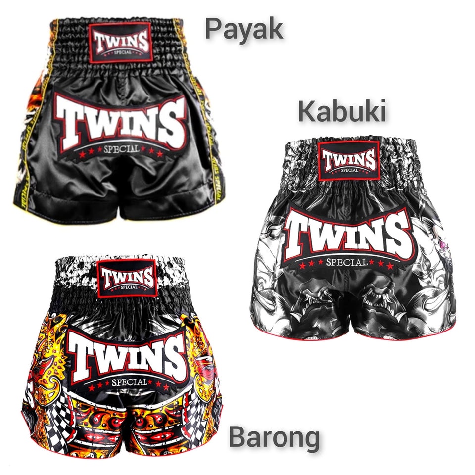 Twins Kabuki (TBSKB) Barong (TBSBA) Payak (TBSPA) Muay Thai Shorts