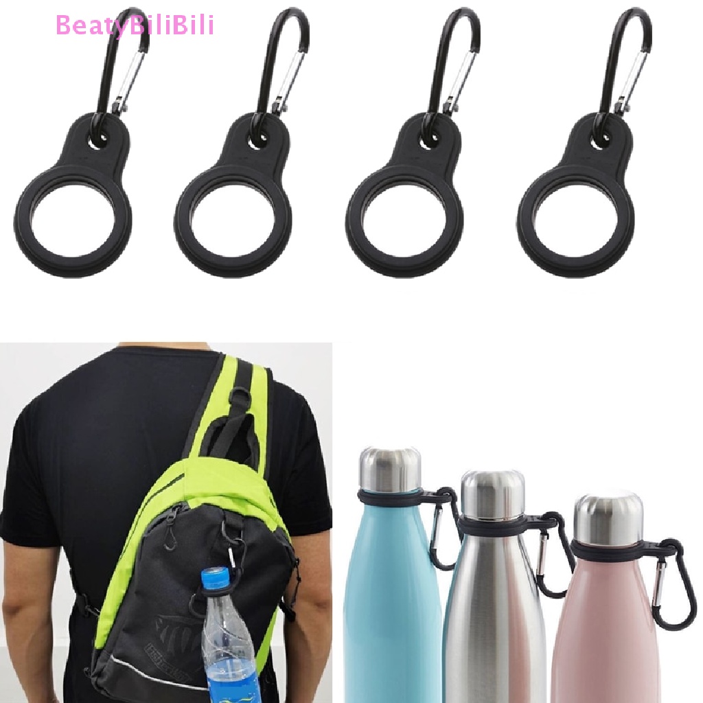 Water Bottle Buckle, 4Pcs Hanging Water Bottle Holder Hook,Outdoor Portable  Water Bottle Ring Holder Mineral Water Bottle Clip for Backpack Belt Belt