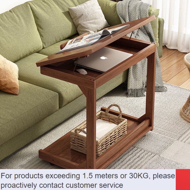 new🟨Sofa Side Table Side Movable Coffee Table with Wheels