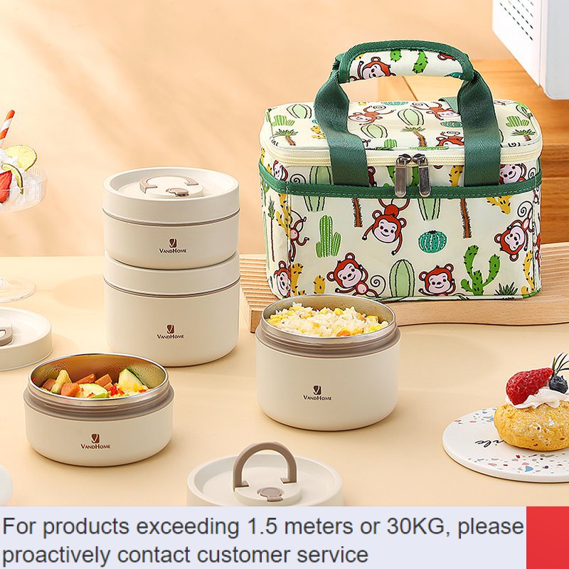 new💖Japanese-Style Stainless Steel Insulated Lunch Box Office Worker