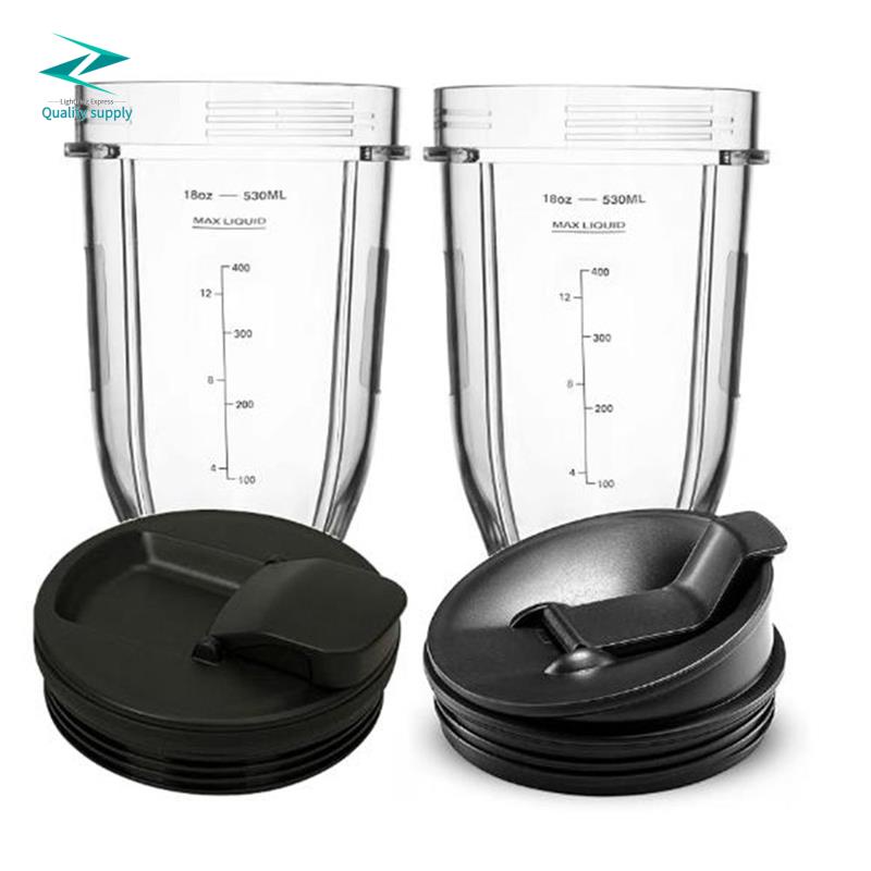 for Nutri Ninja 18 Oz Cup with 2 Sealing Caps, Suitable for 900W/1000W NINJA Juicer Series