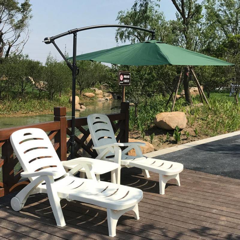 Plastic Beach Chair swimming pool lying folding chair sun lounger