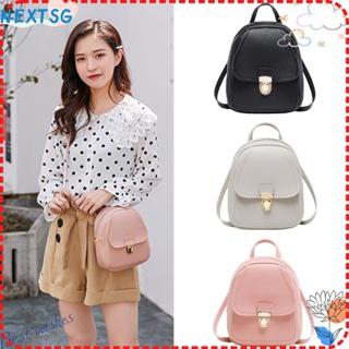 PU Leather Shoulder Mini Small Backpack Multi-Function Ladies