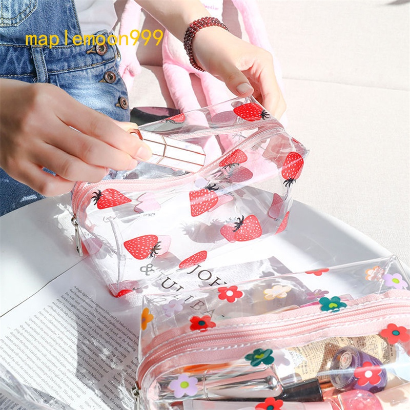 Cute clear makeup discount bag