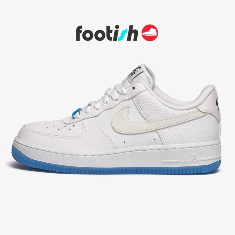 Nike air force 1 blue bottom sale