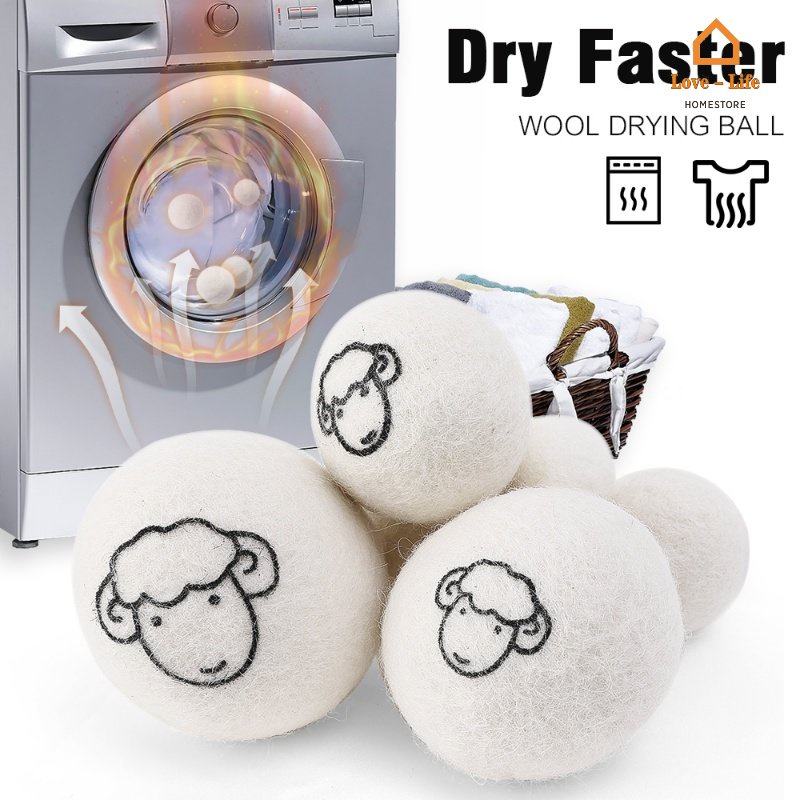 Reusable Wool Dryer Ball/ Prevent Static Electricity Softener Laundry