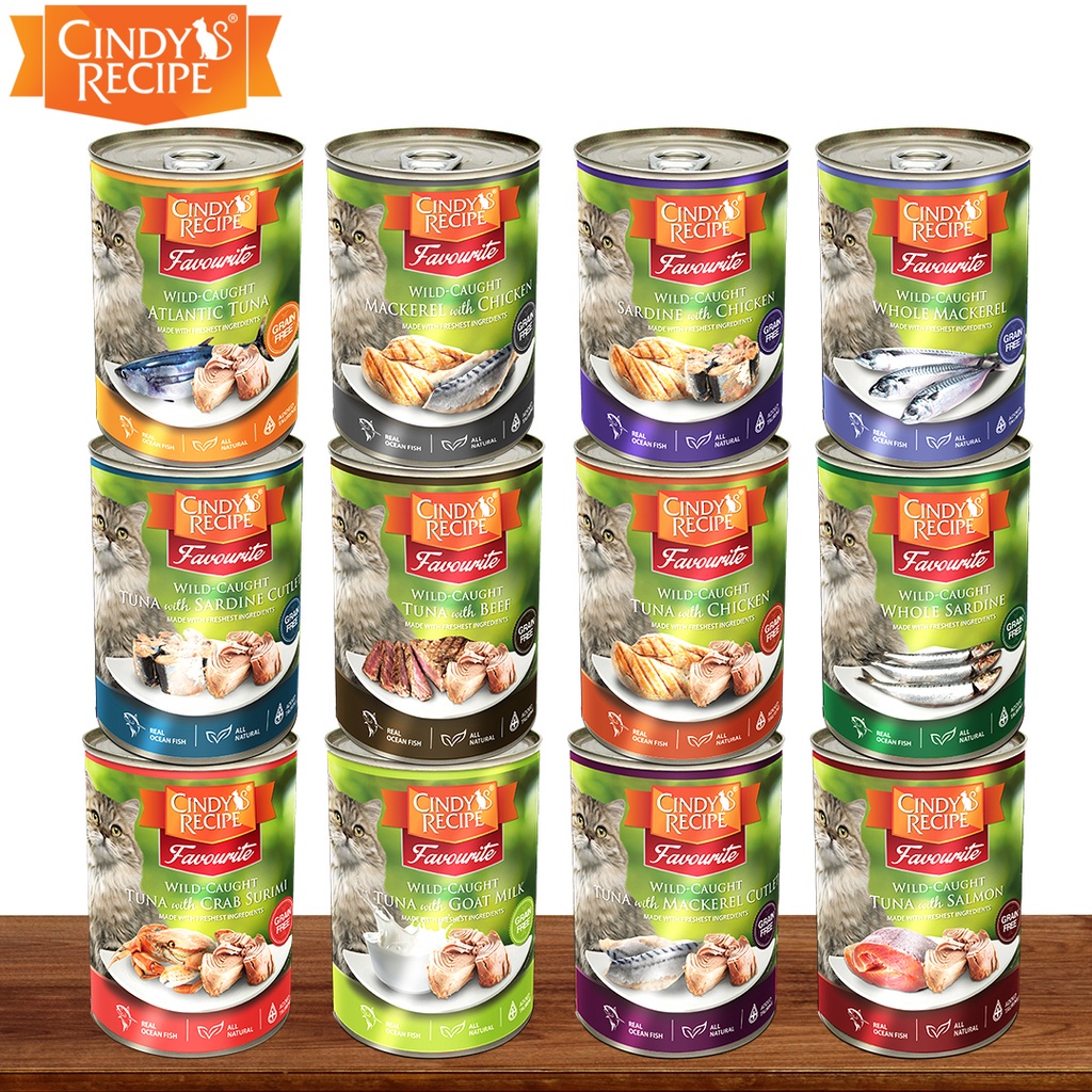 CINDY RECIPE Cat Can Food ( 400gm ) Shopee Singapore