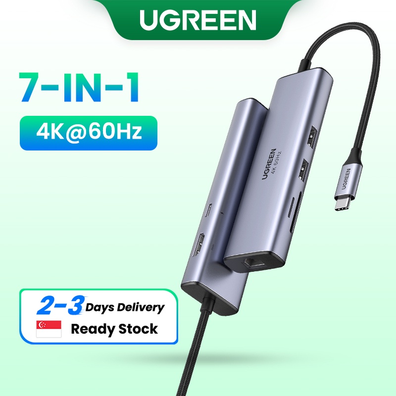 【new • 60hz】ugreen Usb Hub 4k 60hz Usb C To Hdmi 2 0 Rj45 Usb 3 0 Pd Adapter For Macbook Air