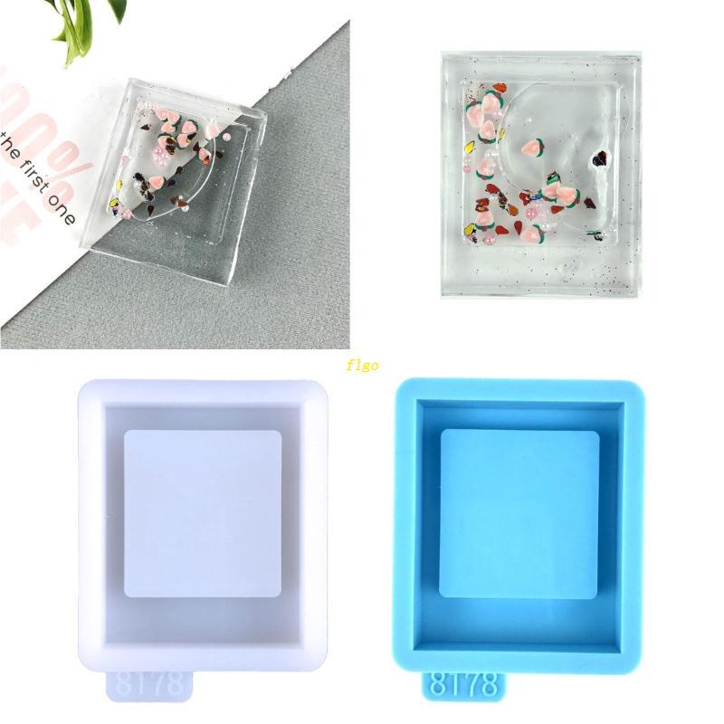 flgo Picture Frame Quicksand Resin Shaker Silicone Molds for DIY Craft  Keychain Decor