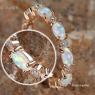 White fire opal engagement on sale rings