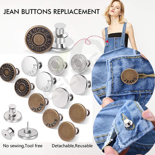 FEELING🌈Reusable Button Buckle for Jeans Pants,Jeans Button Extender