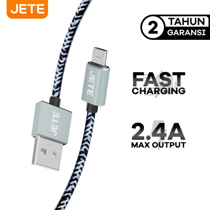 JETE Razors Kabel Data Micro USB 2.4A Fast Charging - Kabel Data - Original Garansi Resmi - Gambar 3