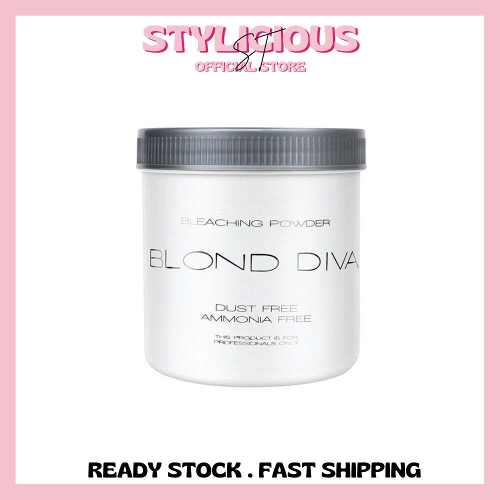 BLOND DIVA Dust/Ammonia Free Hair Bleaching Powder 400G (ST) Shopee