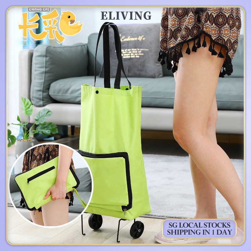 Foldable Trolley Shopping Bag, Foldable Grocery Bag