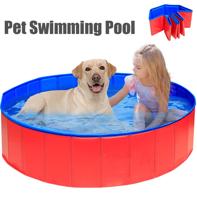 Dog Swimming Pool Foldable Pet Bath Swimming Tub Bathtub Pet ...