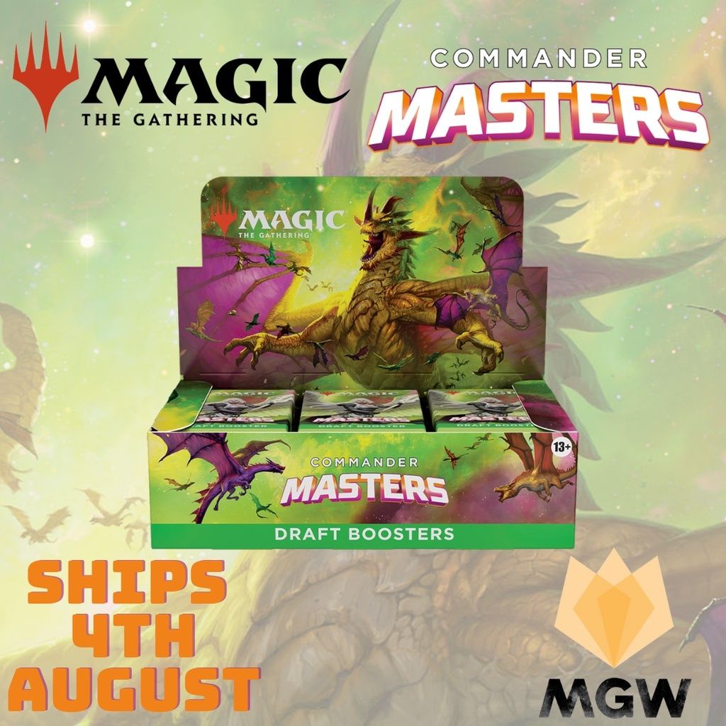 Magic The Gathering MTG Commander Masters ENGLISH Draft Booster Box Brand  New Factory Sealed | Shopee Singapore