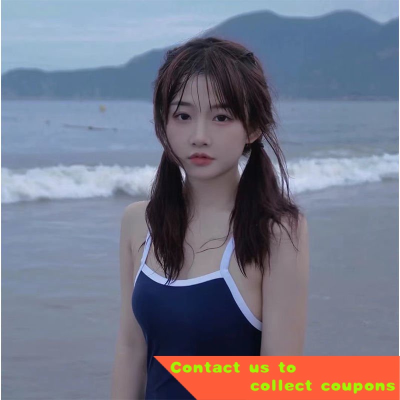 Sukumizu Japanese Swimsuit Female Student Covering Belly Thin Sling Hot