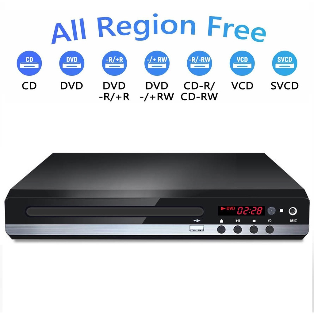 DVD player VCD CD disc media player Machine with HDMI AV remote output ...