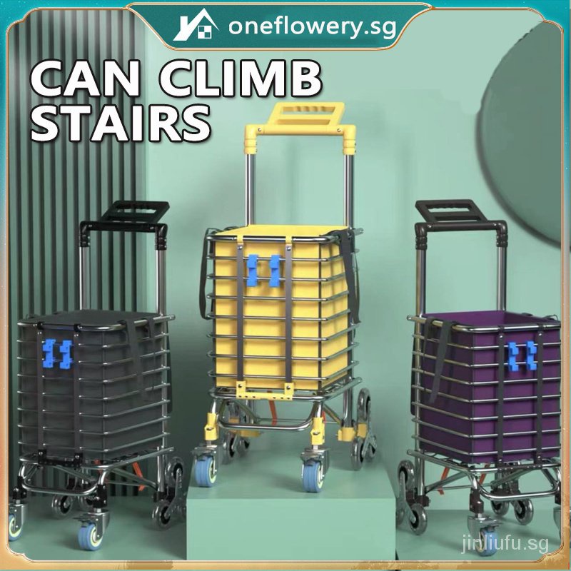 Y9II ONE Shopping Trolley Bag Foldable Cart Collapsible Market Trolley