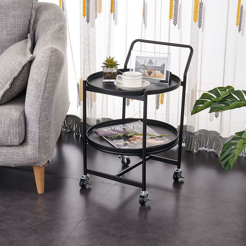 Double Sofa Side Table Trolley Corner Table Removable Small Coffee ...