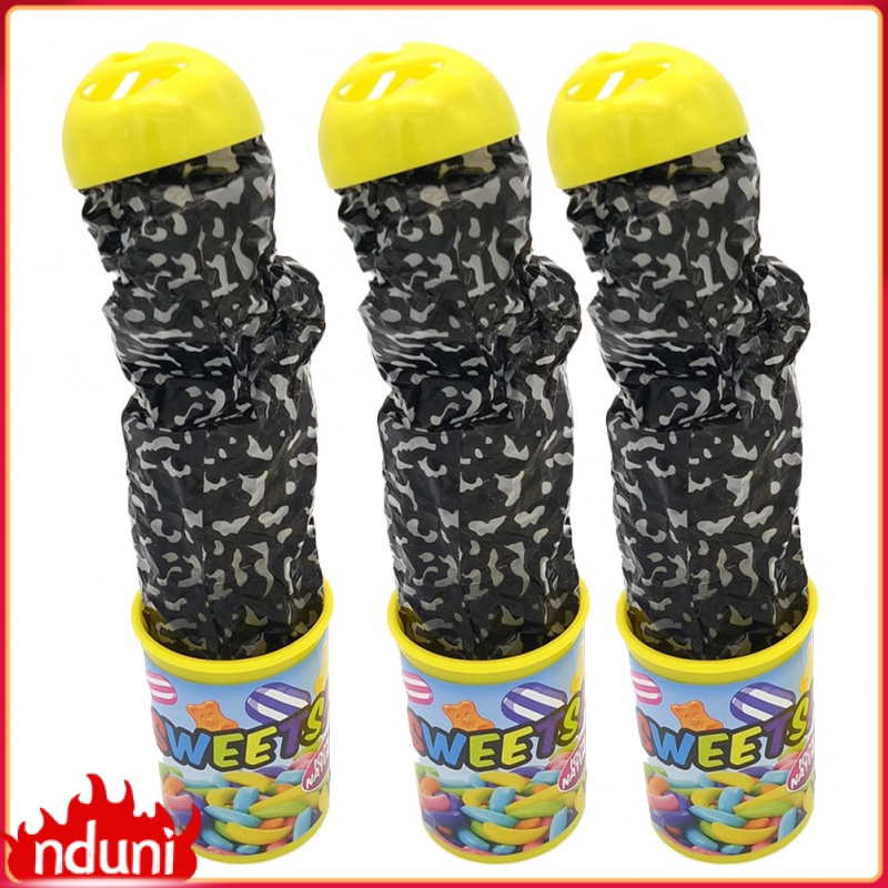 3pcs Candy Can Toy Prank Snake Can Prank Spring Snake in a Can Surprise