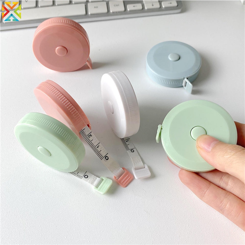 Soft Tape Measure Retractable Dual Sided Sewing Craft Cloth Measuring Tape for Body Sewing Fabric New, Size: 6.00*6.00*2.00cm, 07