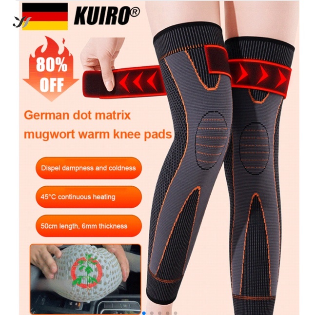 YOUYAO Wormwood Strap Nonslip Warm Knitted Knee Brace Long Sports Knee