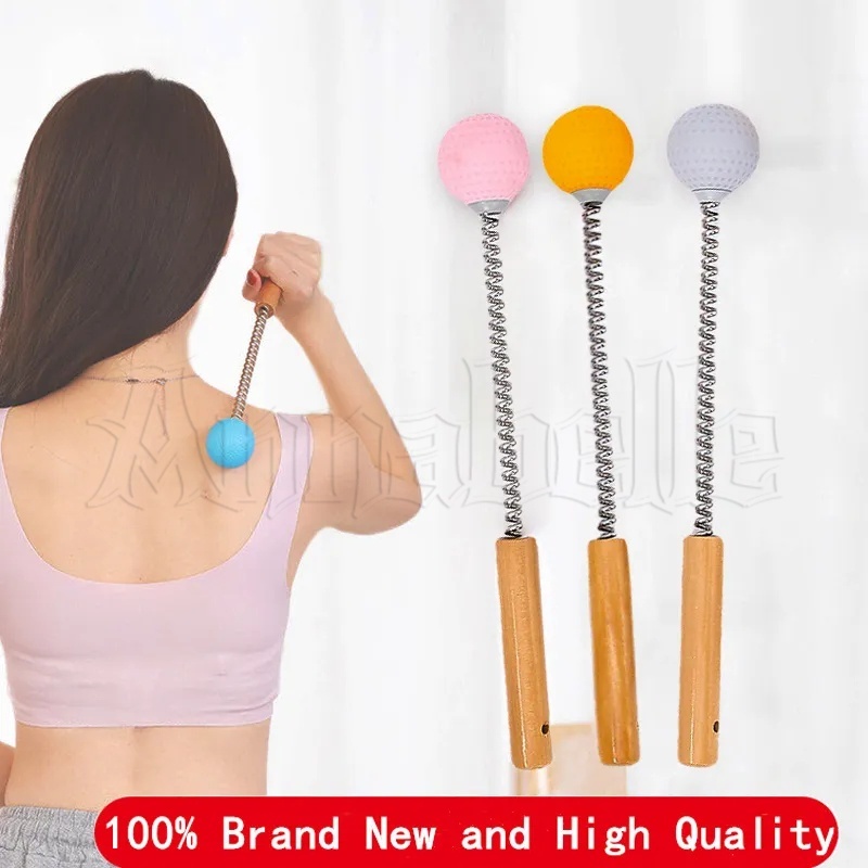 Manual Massage Hammer Stick Ball / Silicone Spring Elastic Knock