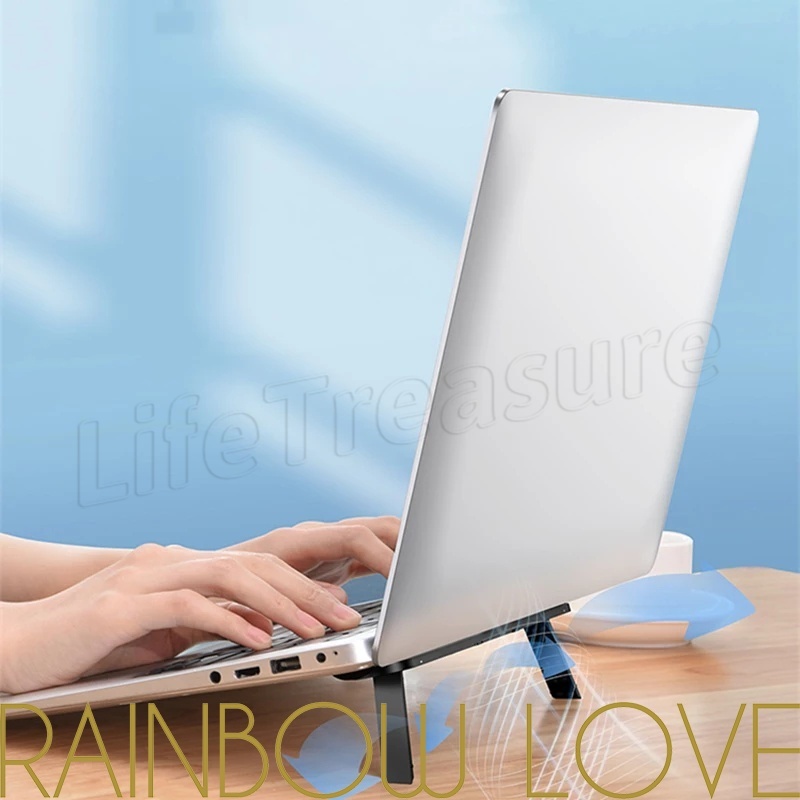 1Pc Portable Foldable Laptop Stand Holder /Self-adhesive Desktop ...