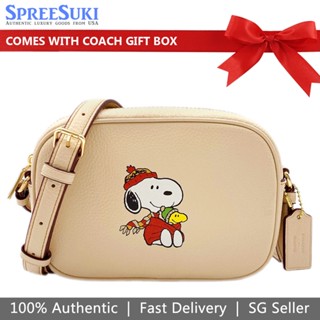 Coach x Peanuts Jamie Camera Bag with Snoopy Ski Motif