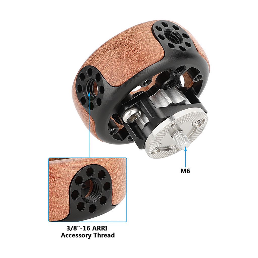 Adattatore Per Rosette Per Gabbie DSLR – Attacco Standard Con Viti 1/4″ E M6 Per Maniglie E Rig