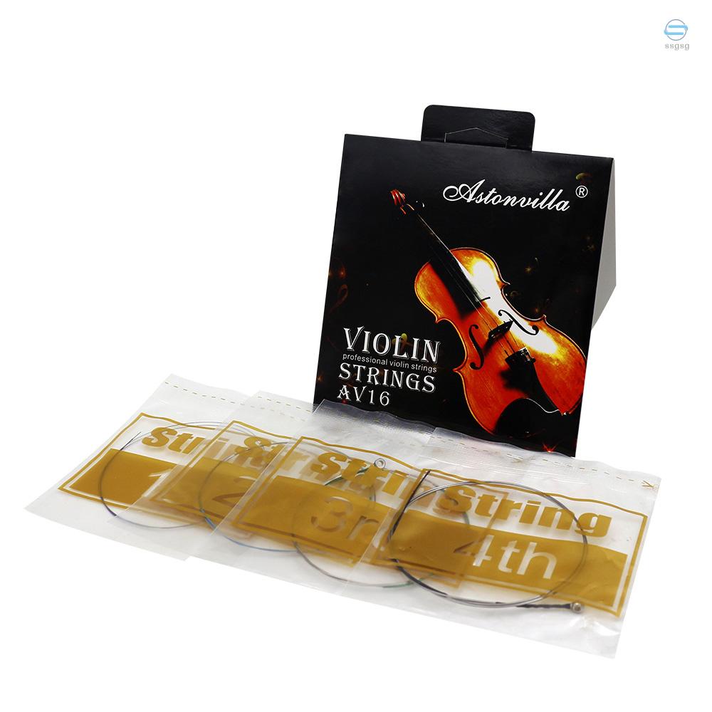Universal Violin Fiddle String Strings Full Set (E-A-D-G) Steel Core ...
