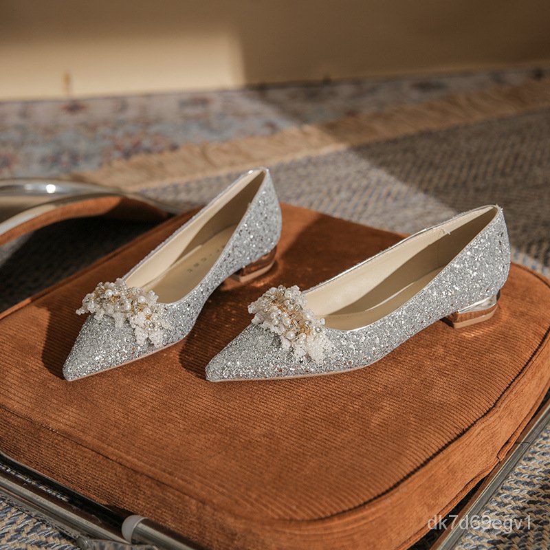 Gold on sale bridesmaid flats