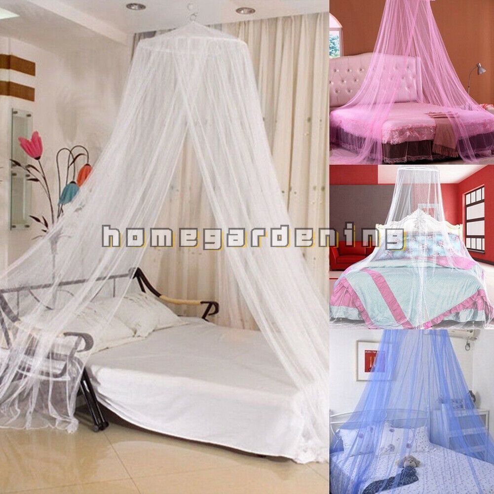 Portable Elgant Hung Dome Mosquito Nets For Double Bed Summer Polyester ...