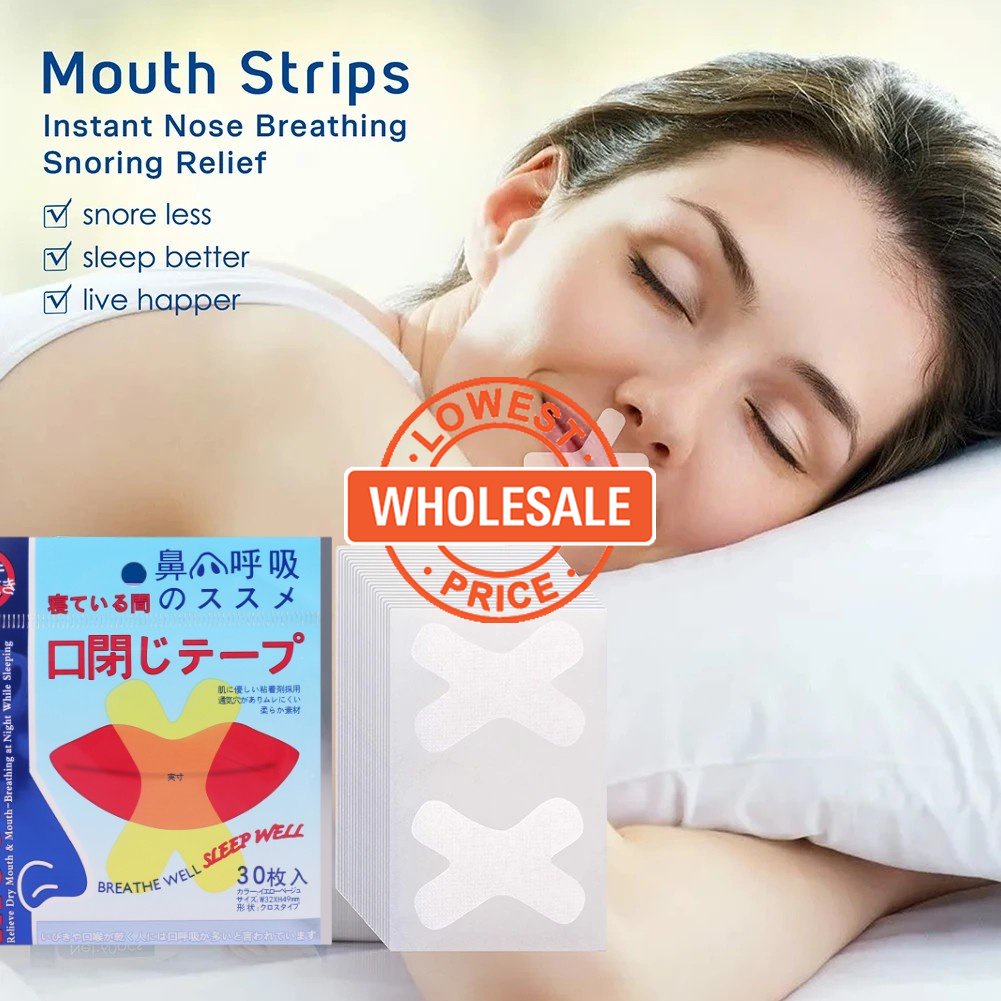 [Wholesale] 30pcs Corrective Mouth Sleep Aid Breathing Strip / X Shape