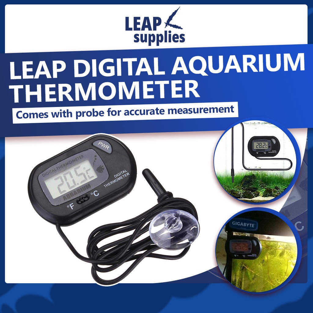 LEAP Digital Aquarium Thermometer | Fish Tank Water Temperate | Shopee ...